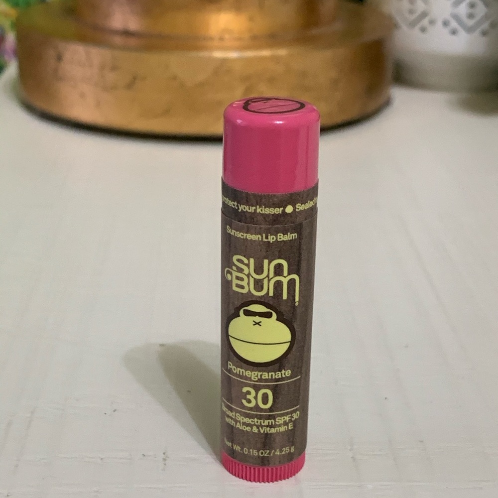 Francesca’s collection lip balm in pomegranate